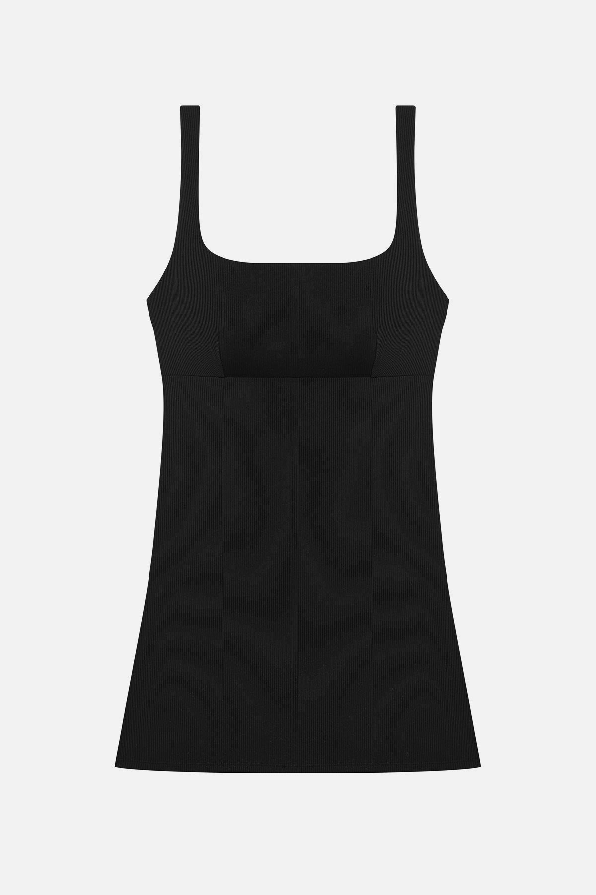 Black swim dress