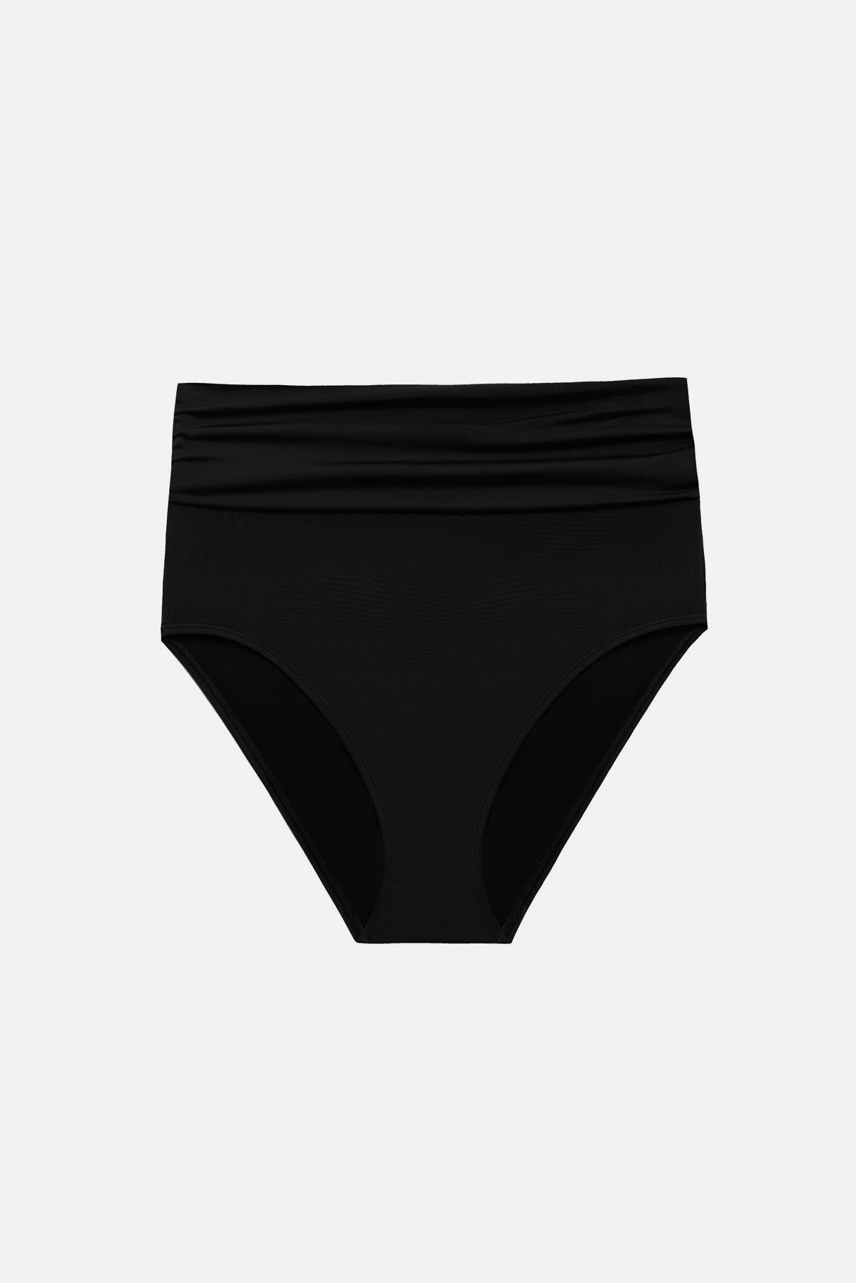 Black high waisted swim bottoms